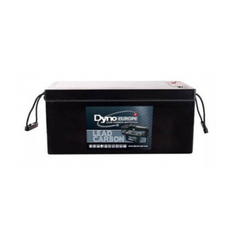 Batteries alimentation 12V, 275Ah, dim. 520x268x223 mm, borne positive a droite, Standard, acide/plomb/carbon, DYNO EUROPE