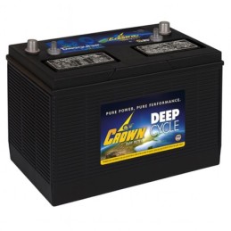 Batteries demarrage 12V, 130Ah, dim. 330x171x238 mm, borne positive a gauche, Standard, acide/plomb, CROWN