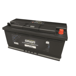 Batteries demarrage 12V, 110Ah, 1000A EN, dim. 393x175x190 mm, borne positive a droite, Standard, acide/plomb, ORION