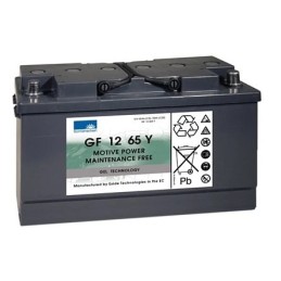 Batteries alimentation 12V, 78Ah, dim. 353x175x190 mm, borne positive a droite, gel VRLA, acide/plomb gel, SONNENSCHEIN