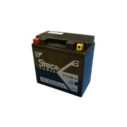 Batteries demarrage 12V, 10Ah, 210A EN, dim. 150x69x130 mm, borne positive a gauche, SLA, acide/plomb, STECO POWER