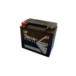 Batteries demarrage 12V, 18Ah, 270A EN, dim. 175x87x155 mm, borne positive a gauche, AGM, acide/plomb, STECO POWER
