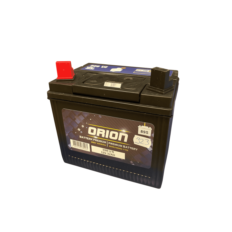 Batteries demarrage 12V, 32Ah, 350A EN, dim. 190x130x183 mm, borne positive a gauche, acide/plomb, ORION