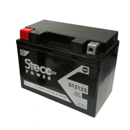Batteries demarrage 12V, 11Ah, 210A EN, dim. 151x87x110 mm, borne positive a gauche, SLA, acide/plomb, STECO POWER