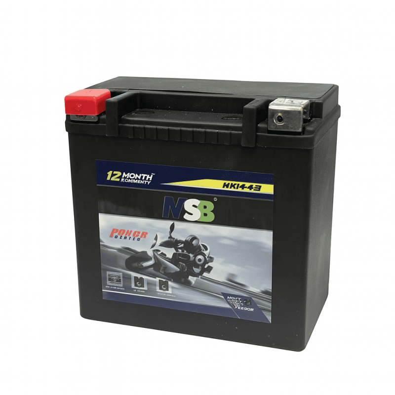 Batteries demarrage 12V, 14Ah, 240A EN, dim. 149x87x144 mm, borne positive a gauche, gel, acide/plomb gel, LEOCH
