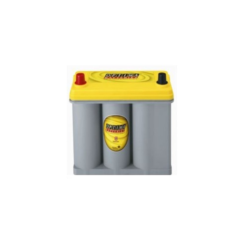 Batteries demarrage 12V, 38Ah, 460A EN, dim. 237x127x227 mm, borne positive a Gauche, AGM en spirale, acide/plomb, OPTIMA