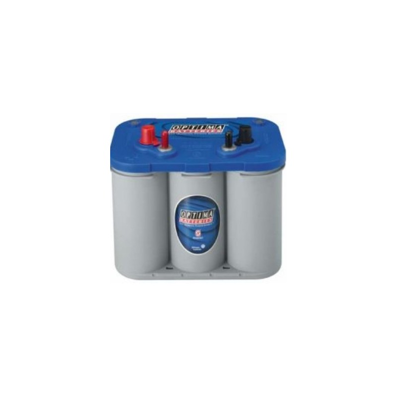 Batteries demarrage 12V, 55Ah, 765A EN, dim. 254x172x200 mm, borne positive a gauche, AGM en spirale, acide/plomb, OPTIMA
