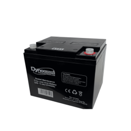 Batteries alimentation 12V, 48Ah, dim. 197x165x172 mm, borne positive a gauche, AGM VRLA, acide/plomb, DYNO EUROPE