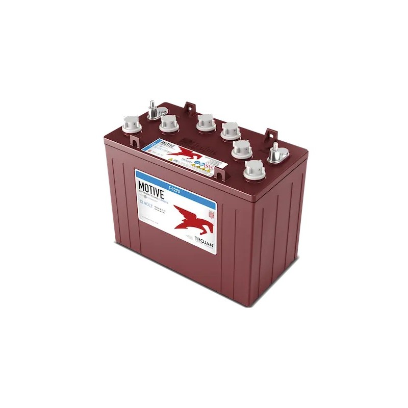 Batteries alimentation 12V, 150Ah, dim. 328x179x278 mm, borne positive a gauche, Standard, acide/plomb, TROJAN
