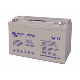 Batteries alimentation 12V, 110Ah, dim. 330x171x220 mm, borne positive a gauche, gel, acide/plomb gel, VICTRON ENERGY