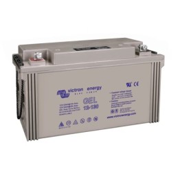 Batteries alimentation 12V, 130Ah, dim. 410x176x227 mm, borne positive a gauche, gel, acide/plomb gel, VICTRON ENERGY