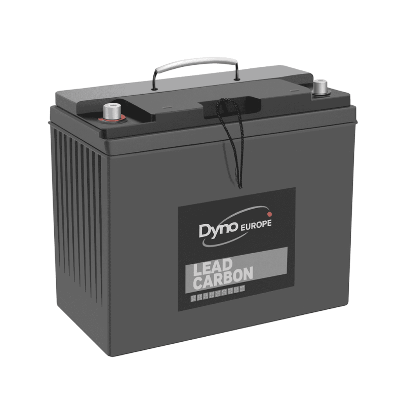 Batteries alimentation 12V, 148Ah, dim. 340x173x286 mm, borne positive a gauche, Standard, acide/plomb/carbon, DYNO EUROPE
