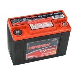 Batteries demarrage 12V, 13Ah, 150A EN, dim. 178x86x131 mm, borne positive a droite, AGM, acide/plomb, ODYSSEY
