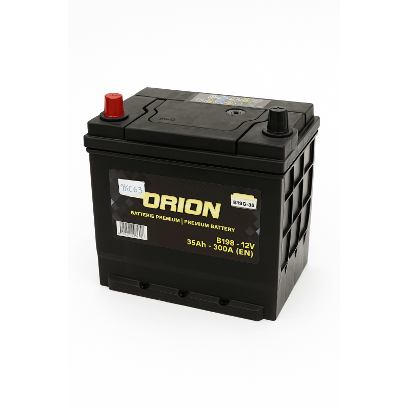 Batteries demarrage 12V, 70Ah, 600A EN, dim. 261x175x220 mm, borne positive a gauche, Standard, acide/plomb, ORION