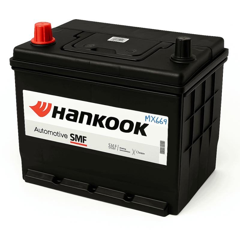 Batteries demarrage 12V, 60Ah, 500A EN, dim. 232x170x225 mm, borne positive a gauche, Standard, acide/plomb, HANKOOK