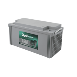 Batteries alimentation 12V, 128Ah, dim. 409x177x227 mm, borne positive a gauche, AGM VRLA, acide/plomb, DYNO EUROPE