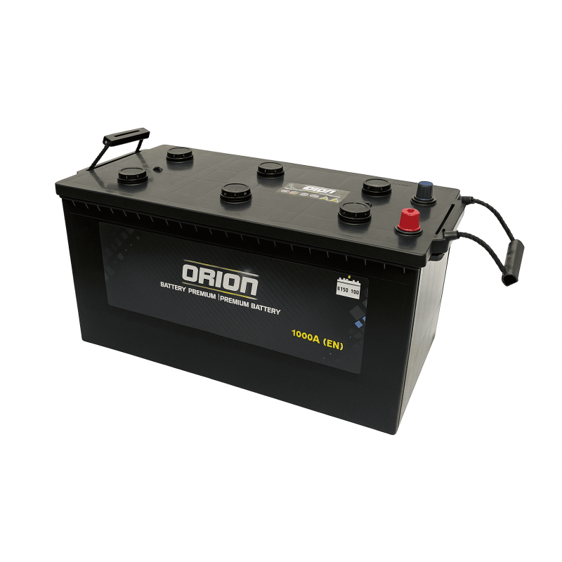 Batteries demarrage 12V, 180Ah, 1100A EN, dim. 513x223x223 mm, borne positive a gauche, avec entretien, acide/plomb, ORION