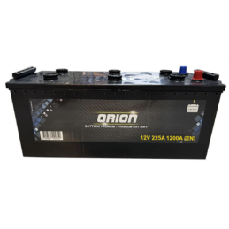 Batteries alimentation 12V, 225Ah, 1200A EN, dim. 518x276x242 mm, borne positive a gauche, Standard, acide/plomb, ORION