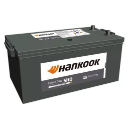 Batteries demarrage 12V, 225Ah, 1200A EN, dim. 518x276x242 mm, borne positive a gauche, EFB, acide/plomb, HANKOOK