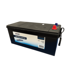 Batteries alimentation 12V, 140Ah, dim. 506x182x210 mm, borne positive a gauche, marine, acide/plomb, ORION