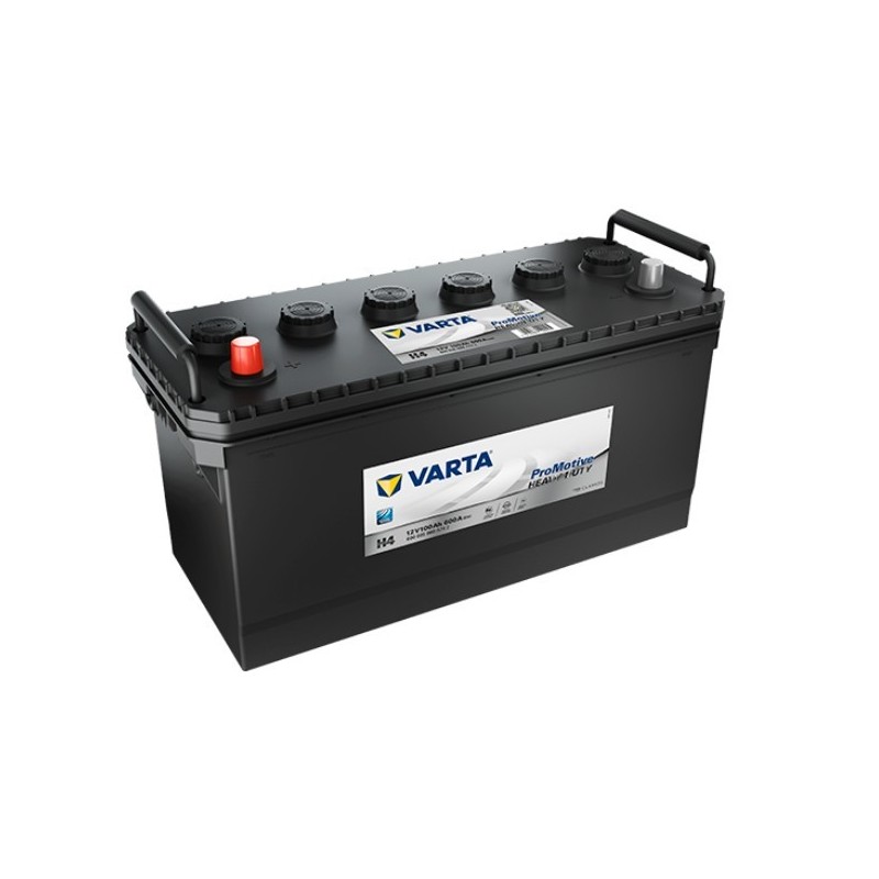 Batteries demarrage 12V, 100Ah, 600A EN, dim. 413x175x220 mm, borne positive a gauche, Standard, acide/plomb, VARTA