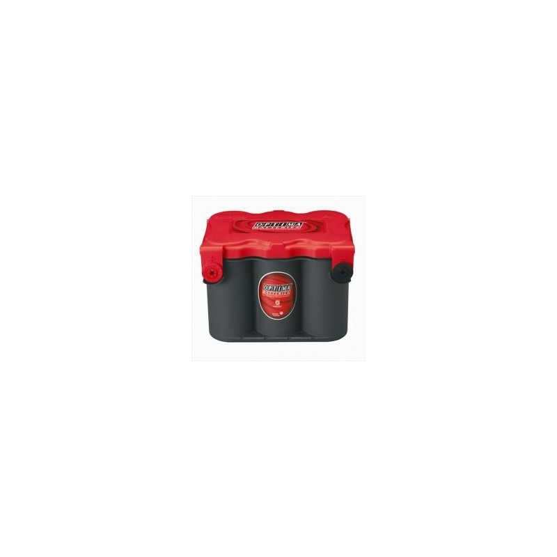 Batteries demarrage 12V, 50Ah, 815A EN, dim. 254x172x200 mm, bornes positive a gauche, AGM en spirale, acide/plomb, OPTIMA