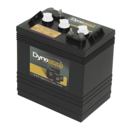 Batteries alimentation 6V, 260Ah, dim. 260x179x295 mm, bornes en diagonale, Standard, acide/plomb, DYNO EUROPE